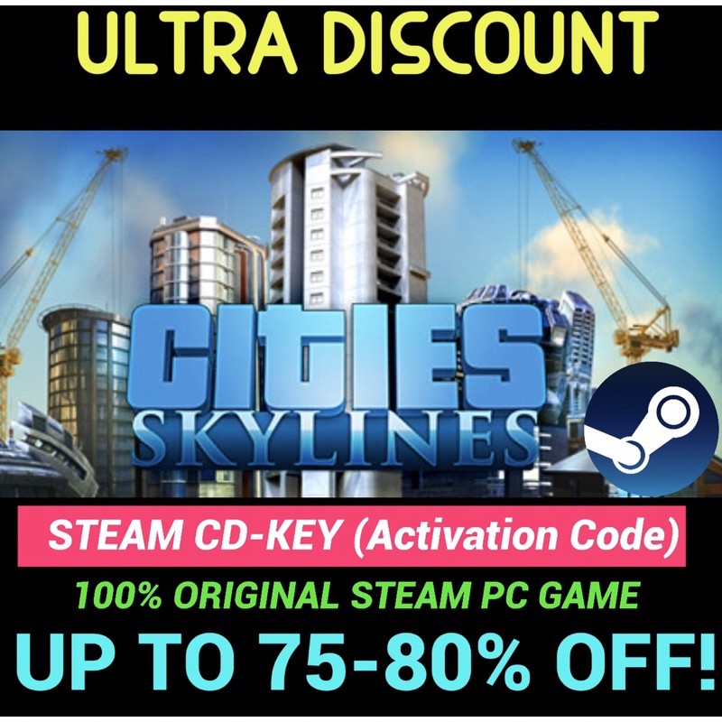 Cities: Skylines [Steam PC Original Game] Steam Code Activation