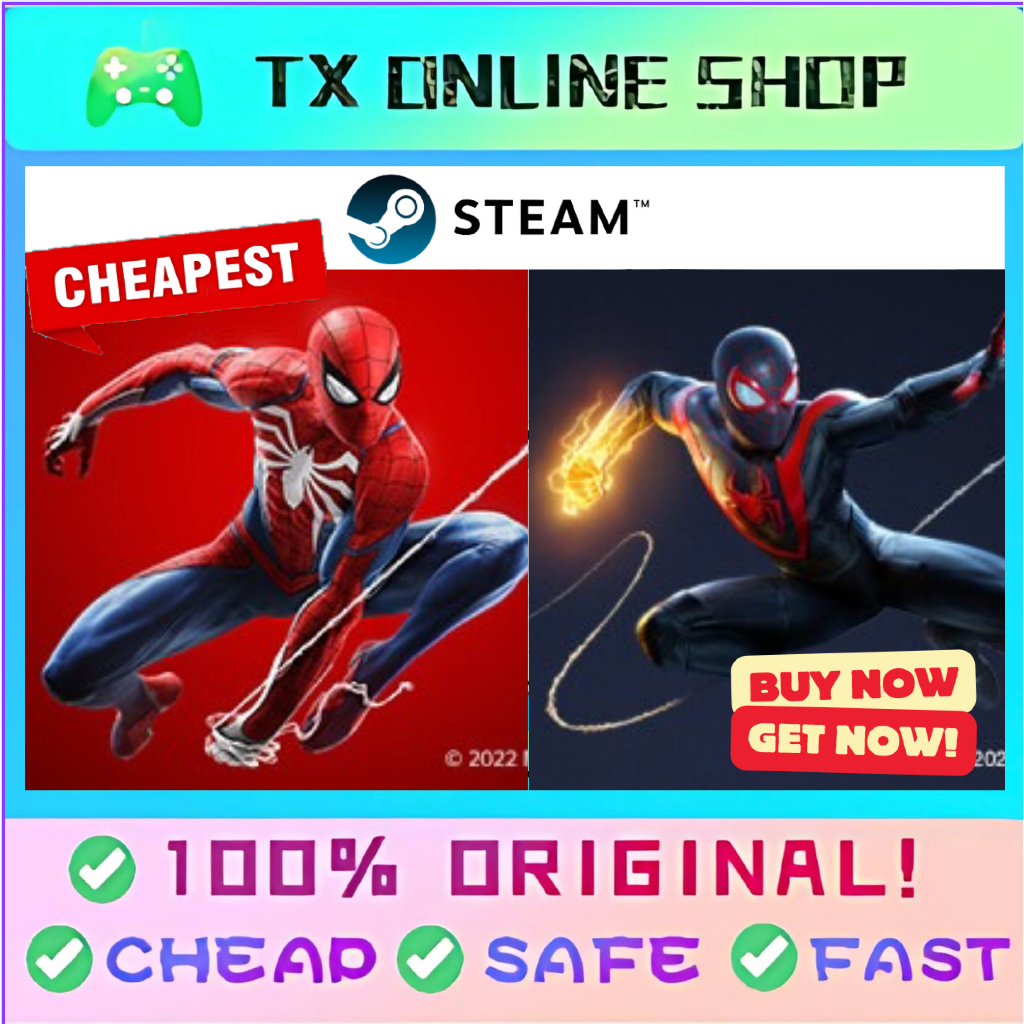 Marvel Spider-Man Remastered / Spider-Man Miles Morales [Steam PC Original Game] Spiderman spider man